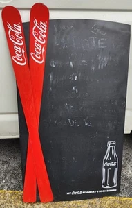 Rara insegna Coca Cola Sci Targa Tabella Vintage Lavagna - Foto 1 di 6