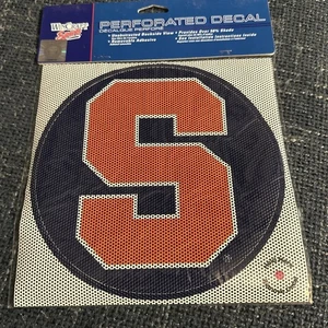 NOS NEW SEALED Syracuse Orange Perforated Decal Logo Car Truck Auto Toolbox 7.5” - Picture 1 of 3