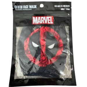 MARVEL DEADPOOL Cloth Face Mask NIP Washable Ages 14 and Older - Picture 1 of 4