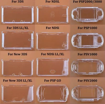 Plastic Clear Protective Case Cover Hard Shell Skin For NDSL NDSi New 3DS XL GBA - Image 1 of 4