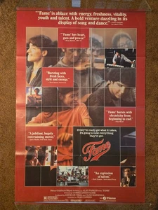 FAME Original 1980 27"x41" gefaltetes Filmplakat ALAN PARKER - Bild 1 von 5