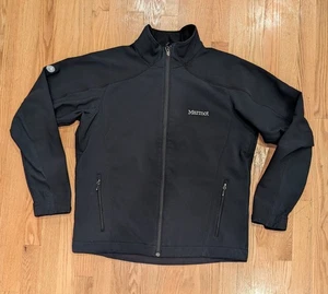 Marmot Gore Windstopper Herren Langarm Full Zipper Schwarz Jacke Größe Large - Bild 1 von 8