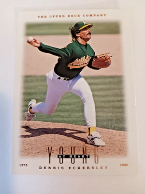1996 Upper Deck  #101 - Dennis Eckersley YH - Oakland Athletics  HOF 2004 - Image 1 of 2