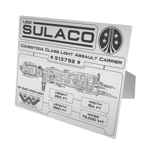 Placa de datos Aliens Sulaco Especificaciones impresión de aluminio - Imagen 1 de 3