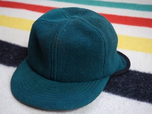De Colección Años 80 90 Malden Polartec Bosque Verde EE. UU. Solapa Senderismo Exterior Sombrero Gorra M/L - Imagen 1 de 5