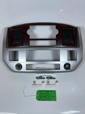 Dodge Ram 1500-3500 2006-2009 Laramie (oscuro) madera grano tablero central bisel Foto 1 de 4