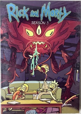 Rick And Morty: Season 3 DVD New Sealed 2017 Cartoon Network Adult Swim - Image 1 of 3