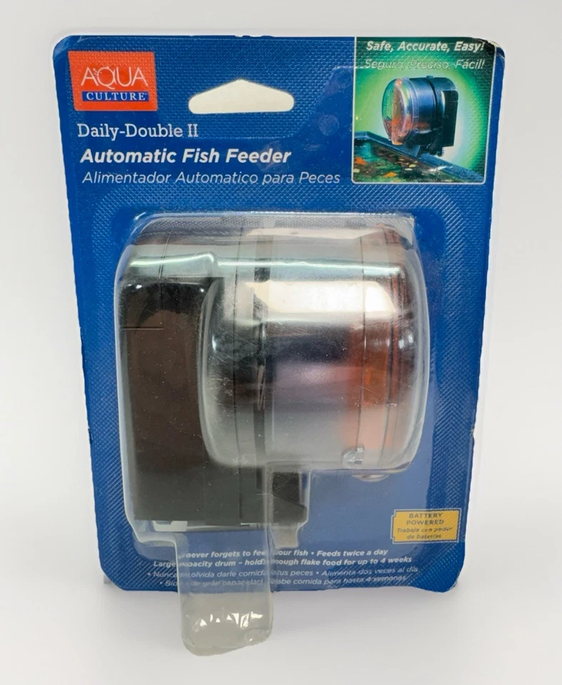 Aqua Culture Daily Double II Automatic Fish Feeder DDAF1W