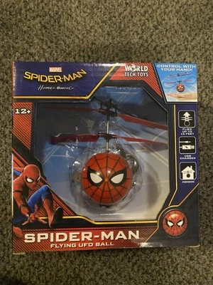 SPIDER-MAN Marvel Flying UFO Ball New..Spidey...Spiderman - Image 1 of 4