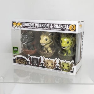 Funko POP! Game of Thrones Personaggi in Vinile Confezione da 3 - DROGON, VISERION & RHAEGAL *Ex - Foto 1 di 4