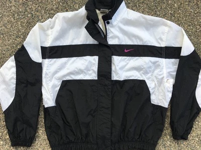 Chaqueta cortavientos Nike vintage años 90 para mujer talla XL 16-18 bloque de color Foto 1 de 4