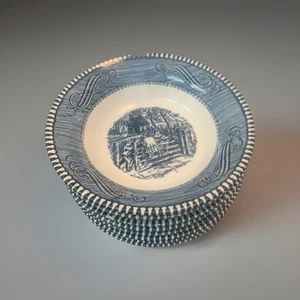 8-VINTAGE ROYAL CHINA CURRIER & IVES OBSTSCHALEN (5-5/8") ALTES HOFTOR - Bild 1 von 4