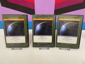 The Teaching Company THE GREAT COURSES: ALGEBRA I Parts 1-3 DVDs Science Math - Imagen 1 de 2