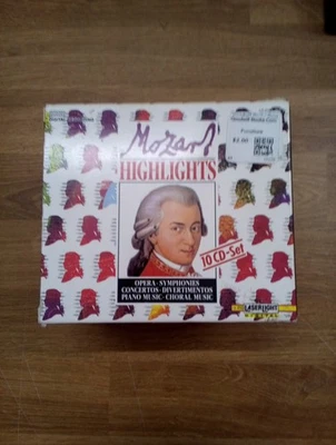 Mozart Hlts by W.A. Mozart (CD, 1990) 10CD Set Foto 1 de 4