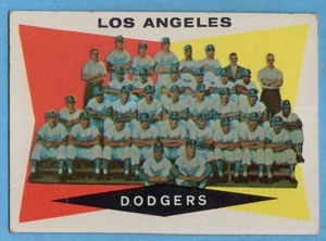 1960 Topp #18 Dodgers Team EX-EXMINT Sandy Koufax Don Drysdale Duke Snider A8853 - Picture 1 of 2