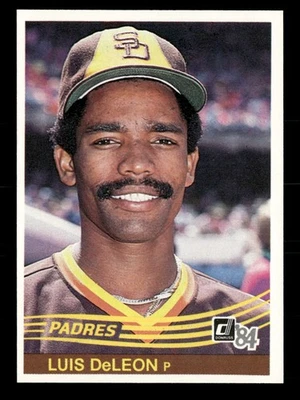 1984 Donruss #162 Luis DeLeon San Diego Padres - Image 1 of 2