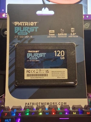 Patriot Burst Elite 2.5" 120GB SATA III Internal Solid State Drive (SSD) PBE120G - Image 1 of 2
