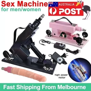 SEX FUCKING MACHINE TELESCOPIC REALISTIC THRUSTING DILDO DONG VIBRATOR SEXY TOY - Picture 1 of 8