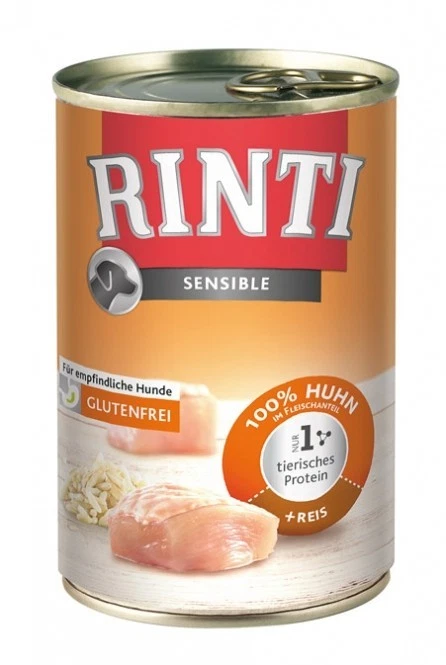 Rinti Sensible Huhn + Reis 12x 400g glutenfrei Hundefutter - Bild 1 von 1