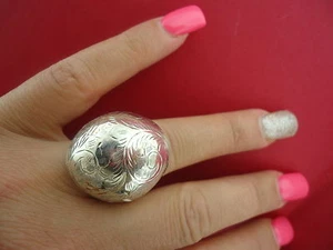 VINTAGE STERLING SILVER 925 RING 6.3GRAMS,SZ 7.5 - Picture 1 of 12