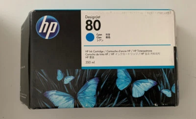 Original hp 80 cyan tintenpatronen hp C4846A hp designjet 1050 1055 OVP - Bild 1 von 2