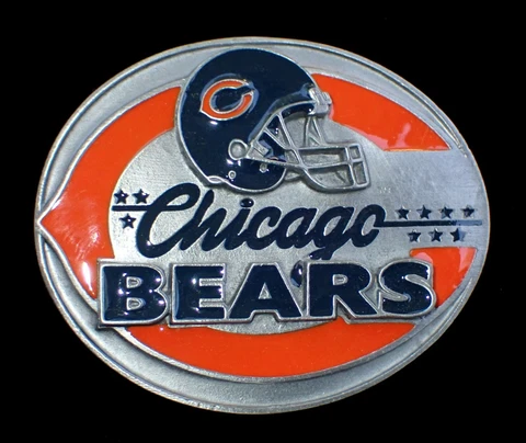 VINTAGE 1997 CHICAGO BEARS LIMITED EDITION COLLECTIBLE BELT BUCKLE #3725/10000 Cover