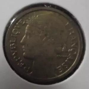 1938 π«π· FRANCE ONE 1 FRANC WORLD COIN KM #885 ALUMINUM BRONZE FINE DETAIL !!! - Picture 1 of 4