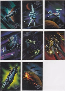 BABYLON 5 1995 FLEER SKYBOX ULTRA SPACE GALLERY INSERT TRADING CARD SET SG1-SG8 - Picture 1 of 2