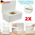 2X Feuchttcherbox Tissuebox Kosmetiktcherbox Taschentuchspender mit Decke Q7B8