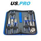 Us Pro Tools 5Pc Pliers Set Combination Long Bent Nose Side Cutters Water Pump