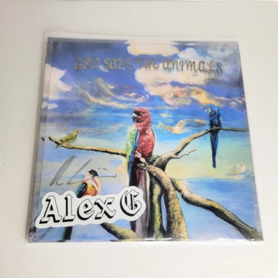 SIGNED ALEX G - God Save The Animals - Black Vinyl LP / Signed Art Print - NEW Foto 1 de 4