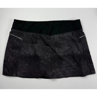Lucy Active Skort Falda Atlética para Correr Pantalones Cortos Incorporados Negro Gris L Foto 1 de 4