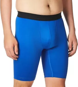 Hanes Men's Performance Compression Shorts Sport Cool DRI 9" inseam Cool Comfort - Picture 1 of 18