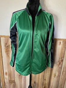 Zoe Athletics Cheer Warm Up Jacket With Zipper Green - Picture 1 of 9