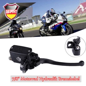 Rechts 7/8" Motorrad Bremshebel Bremszylinder Kupplungshebel Für 22mm Lenker ATV - Picture 1 of 9