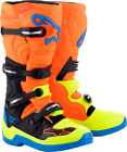 Alpinestars Tech 5 Boots Blue/Orange/Yellow Fluo Sz 16