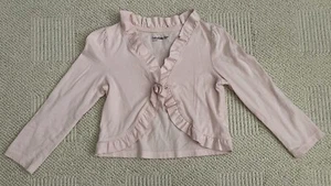 babyGap Toddler Ruffled Pink Cropped Cardigan Dance Cardigan Girls Size 4T - Picture 1 of 8