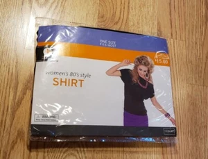 Women's 80's Style Shirt Size: One Size Fits Most Halloween Costume Brand New - Picture 1 of 5