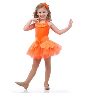 I Want Candy Orange Adult Medium Dance Costume Lollipop Ballet Tutu Dress - Picture 1 of 9