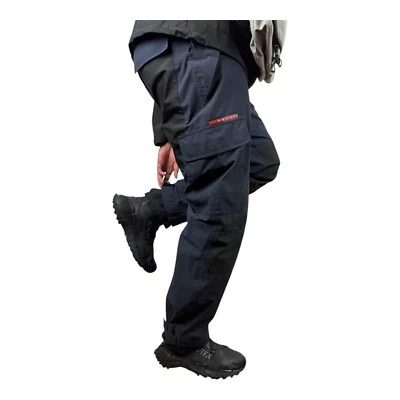 Pantalones cargo de esquí Prada para hombre talla 52~L 2003 raros azules-negros 100 % auténticos ☠️ Foto 1 de 4