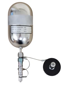 Expedient Air Vapor Capture Sampling Sample Canister 400cc 5-15-30819 - Picture 1 of 4