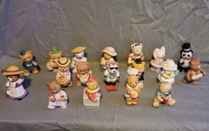 Vintage 80’s & 90's BC Bronson Mini Porcelain Ceramic Bear Figurines Lot Of 18 - Picture 1 of 10