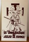JOUBERT PIERRE Carte Postal  scoutisme 25 eme anniversaire scout de France 1945