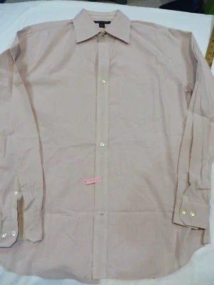 Banana Republic Long Sleeve Dress Shirt Plaid Men's Size Medium Red Maroon - Image 1 of 4