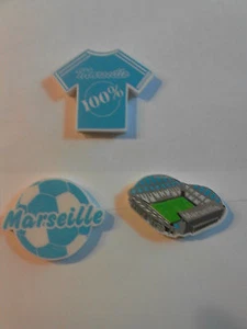Lot de 3 gommes OM 100% Marseille - Imagen 1 de 1
