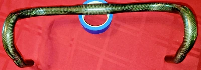 Carbon Wrapped  Aluminum Bicycle Handlebar -  31.8 mm X  42 cm New - Image 1 of 4