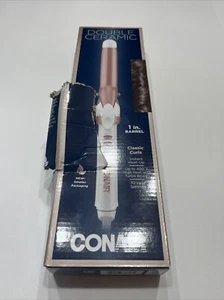 Conair Double Ceramic 1 In 1" Barrel Classic Curls 30 Heat Settings READ DESCRIP - Picture 1 of 8