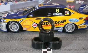 URETHANE SLOT CAR TIRE 2pr PGT-19104LM fit Holden Commodore & Ford Falcon - Imagen 1 de 1