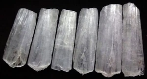 SCOLESITE STICKS GROUP ITEMS 6 NOBS MINERALS SPECIMENS - Picture 1 of 3
