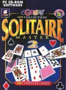 Solitaire Master 2 Pc New Cd Rom Sealed In Paper Sleeve XP 300 Games - Picture 1 of 3